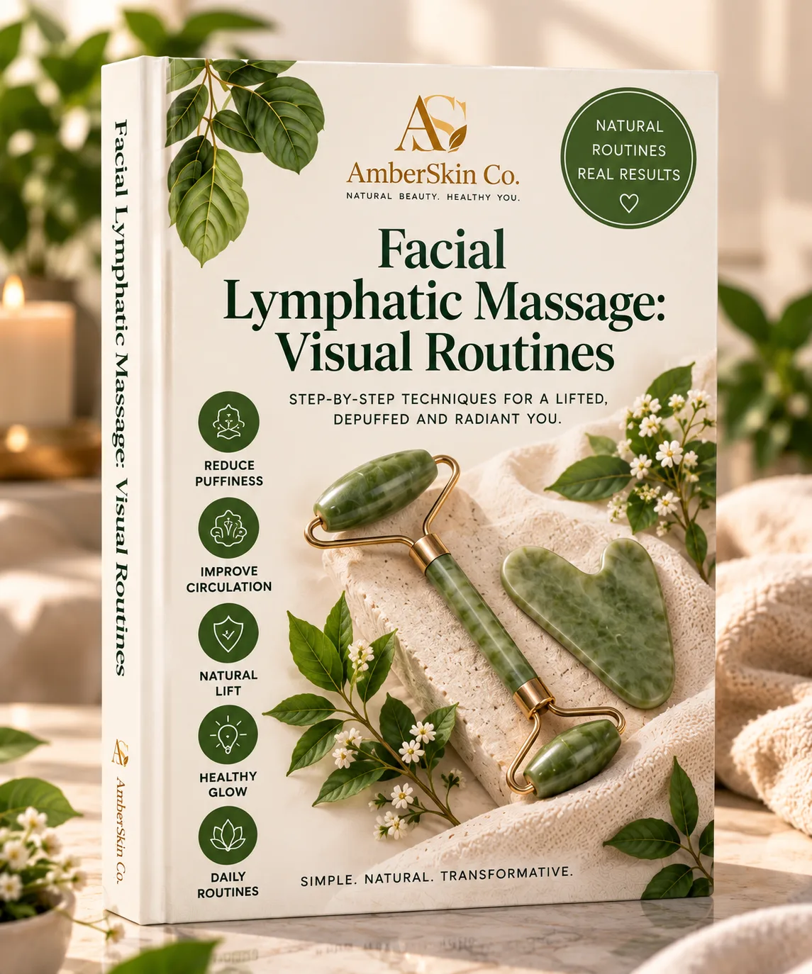Lymphdrainage-Massage für das Gesicht: Bebilderte Anleitungen